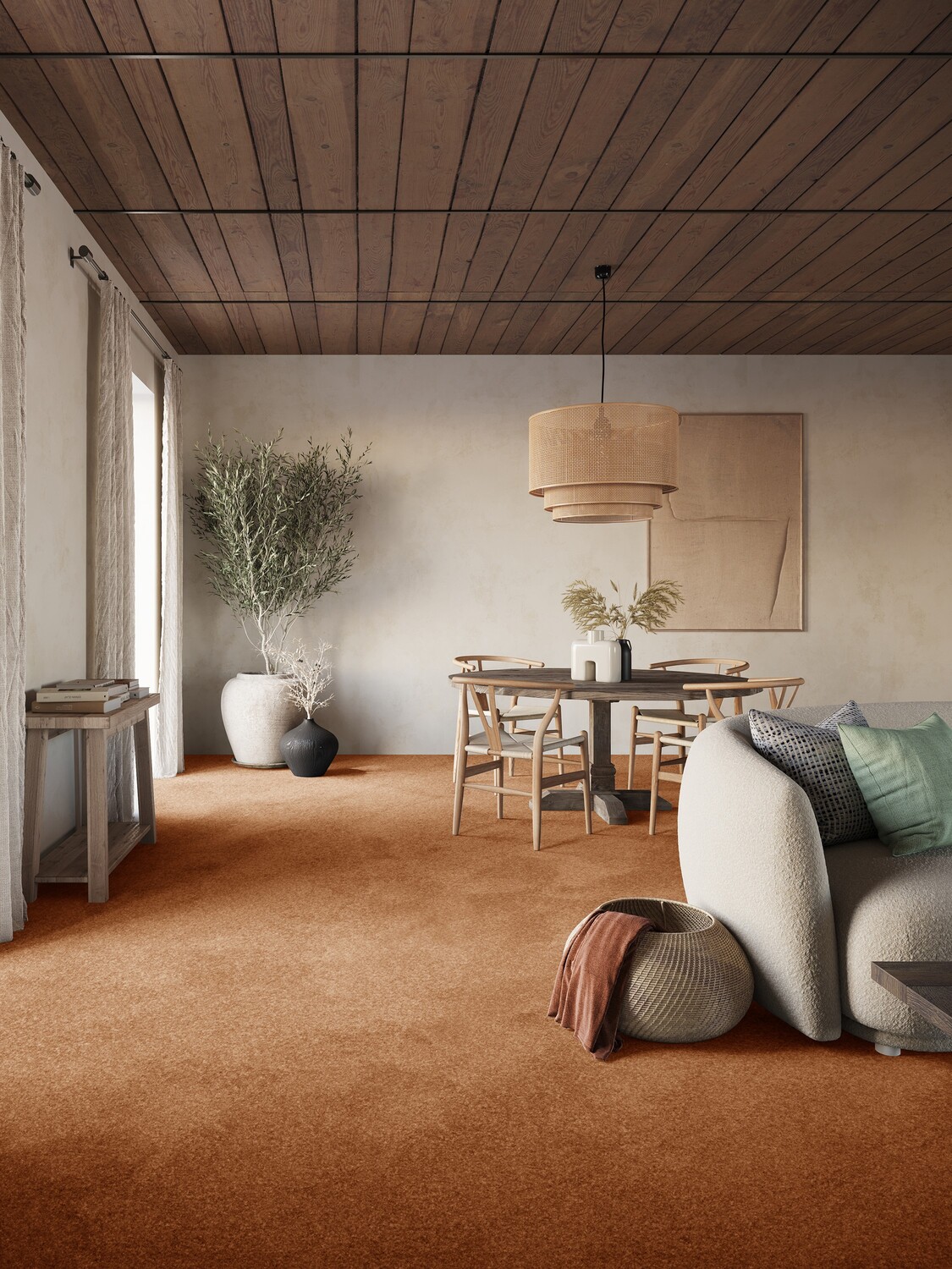 Ковровая плитка Bonkeel Priscus цвет 82 750×280×15,5 фото в интерьере